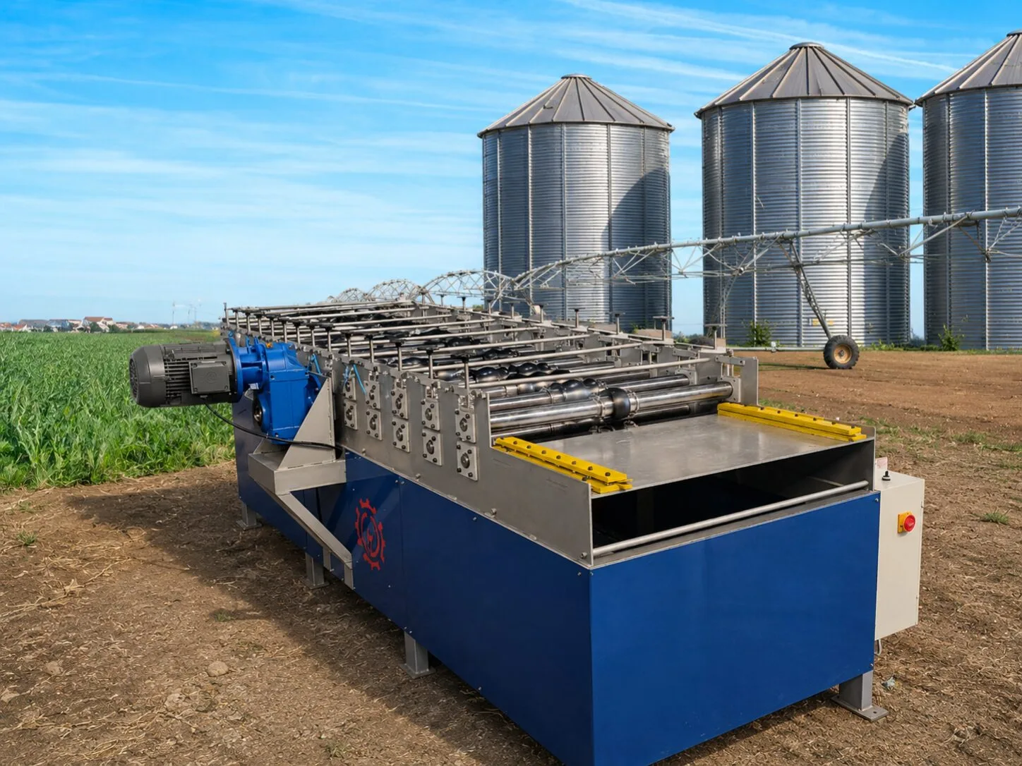 Equipamento para produção de coluna de armazenagem logística
